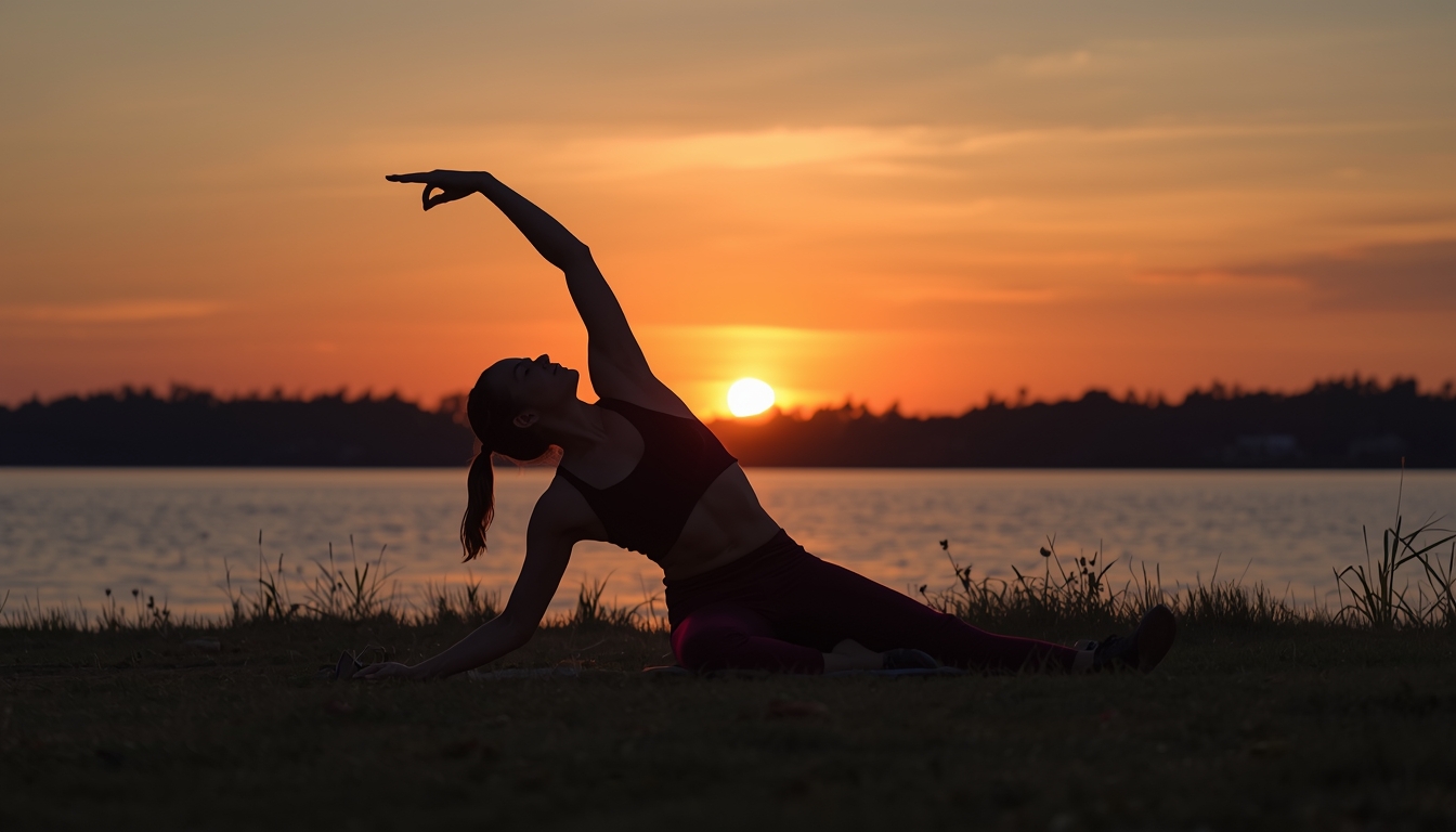 Shryxellzor calm sunrise stretch session